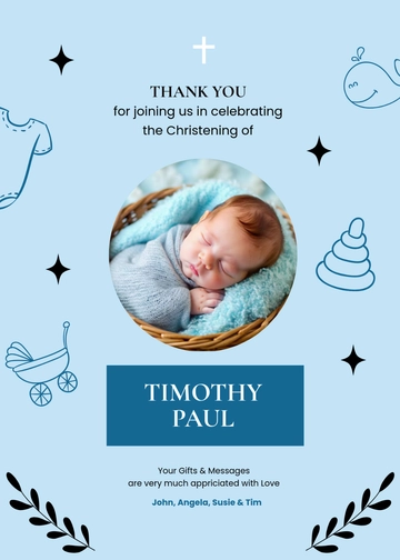 Free Thank You Card Template to Edit Online