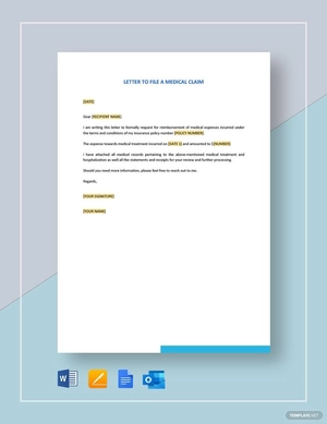 Letter To File A Medical Claim Letter To File A Medical Claim