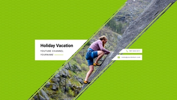 Free YouTube Vacation Channel Template to Edit Online