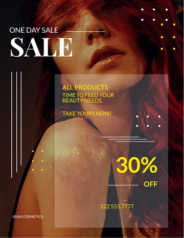Free One Day Sale Flyer Template to Edit Online