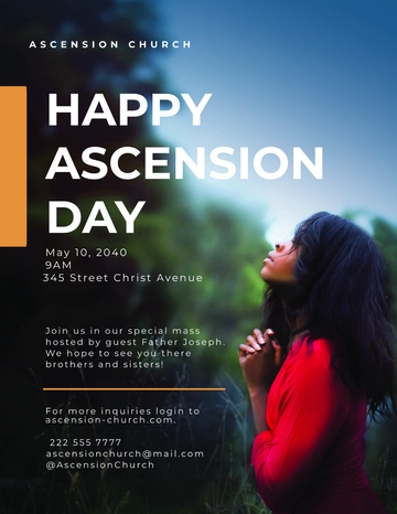 Free Ascension Day Flyer Template to Edit Online