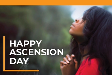 Free Ascension Day Pinterest Board Cover Template to Edit Online