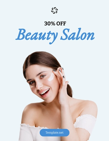 Free Basic Beauty Salon Flyer Template to Edit Online