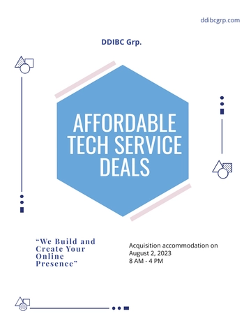 Free Tech Start-up Flyer Template to Edit Online