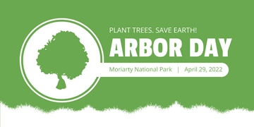 Free Arbor Day Twitter Post Template to Edit Online