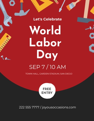 Free Labor Day Flyer Template to Edit Online