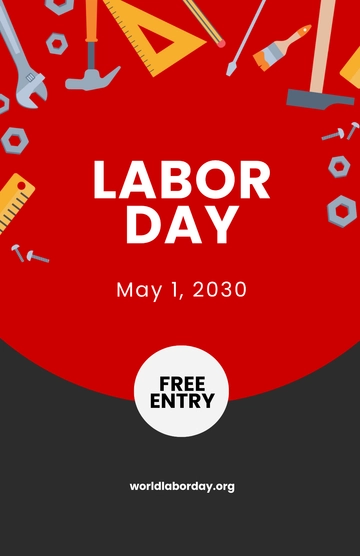 Free Labor Day Poster Template to Edit Online