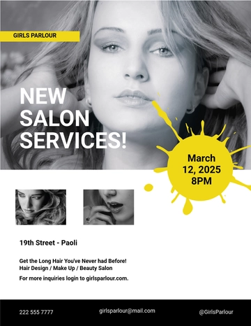 Free Beauty Parlor Flyer Template to Edit Online