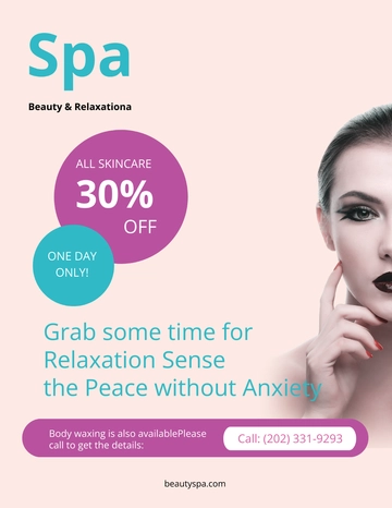 Free Spa eBook Cover Template to Edit Online