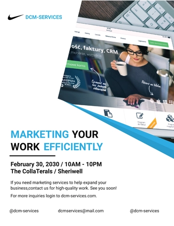 Free Digital Creative Marketing Flyer Template to Edit Online