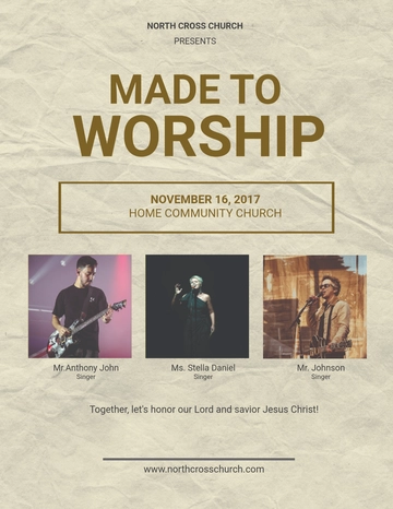Free Church Flyer Template to Edit Online