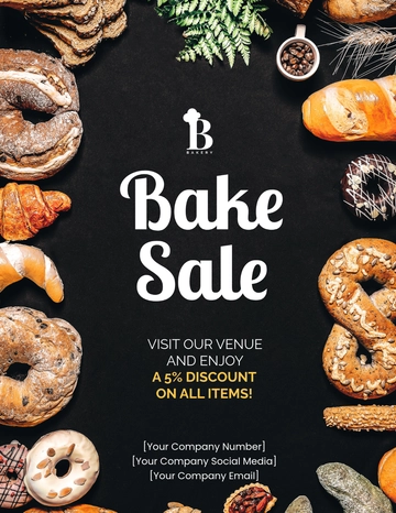 Printable Bake Sale Flyer Template - Edit Online & Download