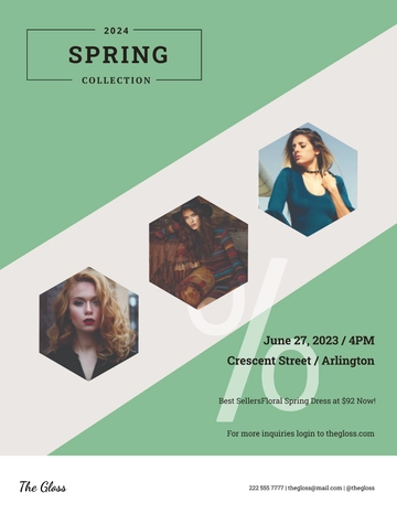 Free Spring Fashion Flyer Template to Edit Online