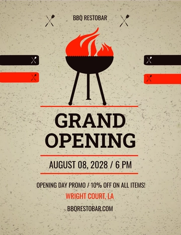 Free Summer Party BBQ Flyer Template to Edit Online