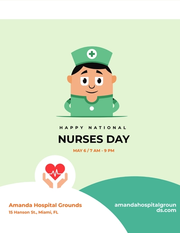 Free Nurses Day Flyer Template to Edit Online