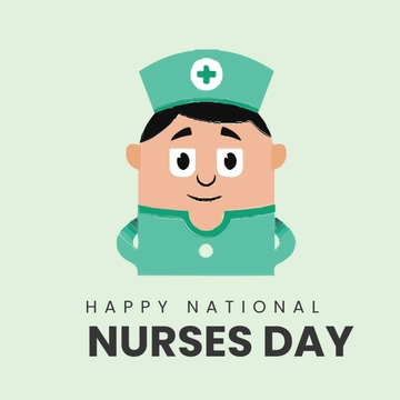 Free Nurses Day Instagram Profile Photo Template to Edit Online