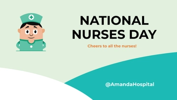Free Nurses Day YouTube Video Thumbnail Template to Edit Online