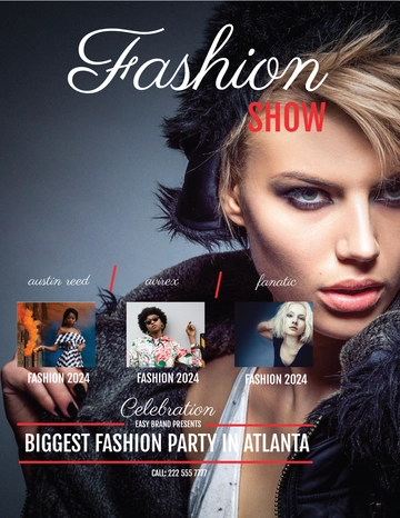 Free Fashion Show Flyer Template to Edit Online