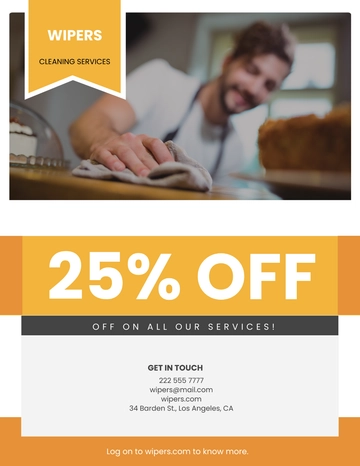 Free Professional Cleaning Services Flyer Template to Edit Online