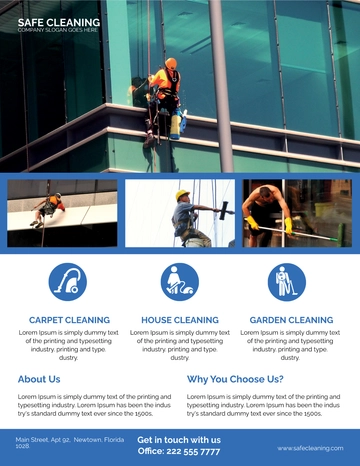 Free Printable Cleaning Services Flyer Template to Edit Online