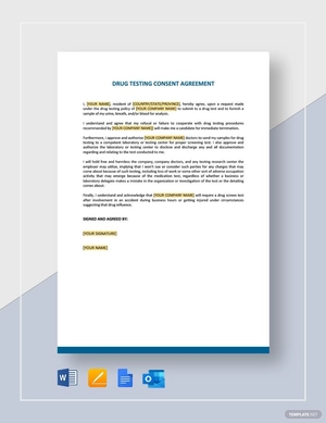 Drug Testing Consent Agreement Template Drug Testing Consent Agreement Template