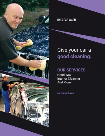 Free Car Wash Agency Flyer Template to Edit Online