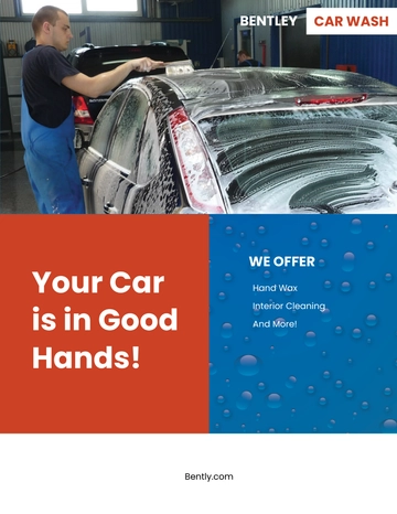 Free Hand Car Wash Flyer Template to Edit Online