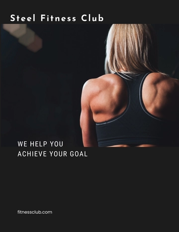 Free Fitness Club Flyer Template to Edit Online