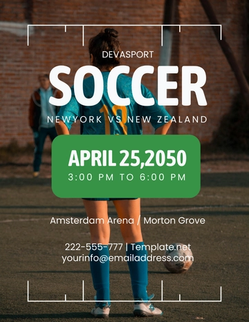 Free Soccer Sports Flyer Template to Edit Online