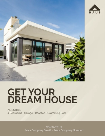 Free Real Estate Flyer Template to Edit Online