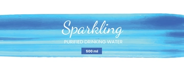 Free Water Bottle Paint Label Template to Edit Online