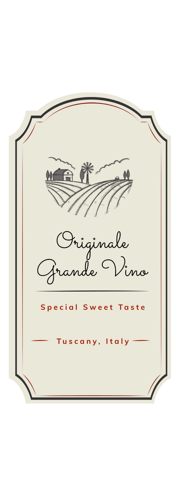 Free Sample Wine Label Template to Edit Online