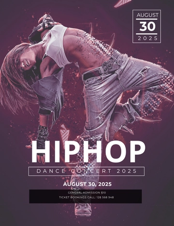 Free Hip Hop Concert Flyer Template to Edit Online