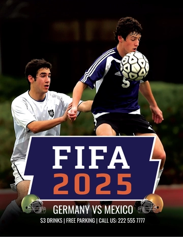 Free FIFA Cup Flyer Template to Edit Online
