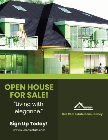 Free Real Estate Open House Flyer Template to Edit Online
