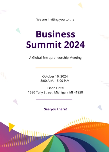 Free Formal Meeting Invitation Template to Edit Online
