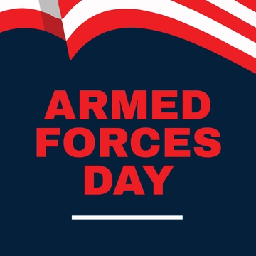 Free Armed Forces Day Facebook Profile Photo Template to Edit Online