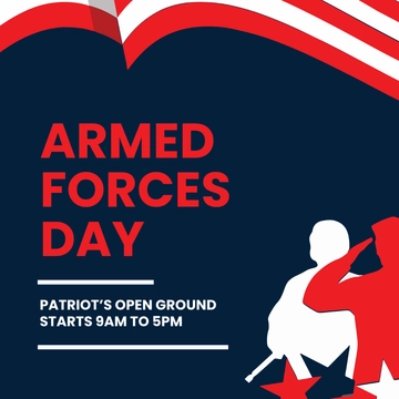 Free Armed Forces Day YouTube Profile Photo Template to Edit Online