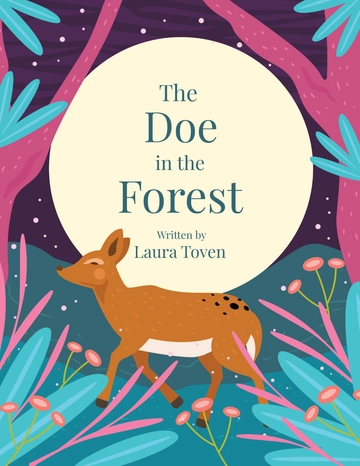 Free Simple Children's Story Book Cover Template to Edit Online