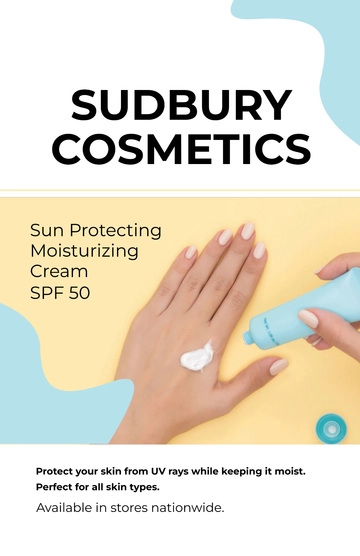 Free Cosmetic Product Poster Template to Edit Online