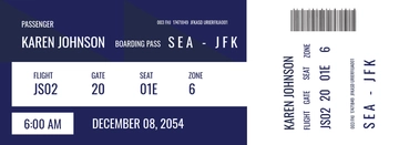 Free Plane Ticket Template to Edit Online