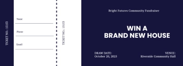 Free Sample Raffle Ticket Template to Edit Online