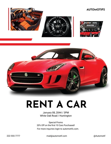 Free Car Sales Flyer Template to Edit Online