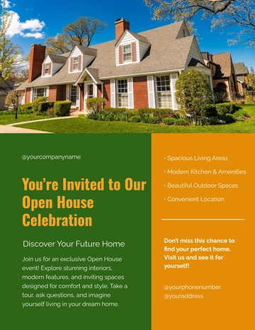 Free Open House Promotion Flyer Template to Edit Online