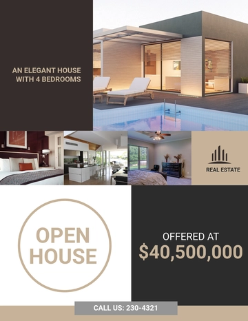 Free Luxury Home Real Estate Flyer Template to Edit Online