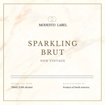 Free Champagne Bottle Label Template to Edit Online