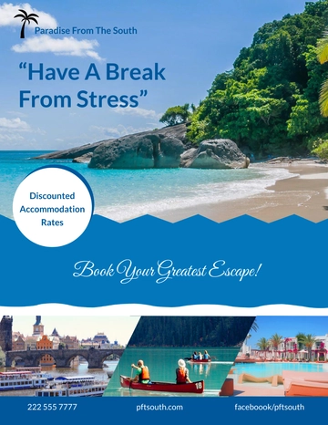 Free Fresh Travel Flyer Template to Edit Online