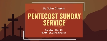 Free Pentecost Sunday Facebook App Cover Template to Edit Online