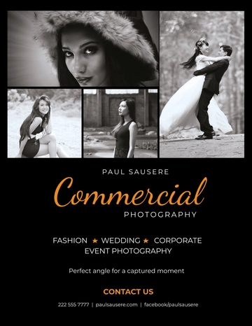 Free Commercial Photography Flyer Template to Edit Online