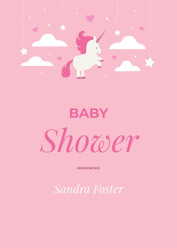 Free Baby Shower Card Template to Edit Online
